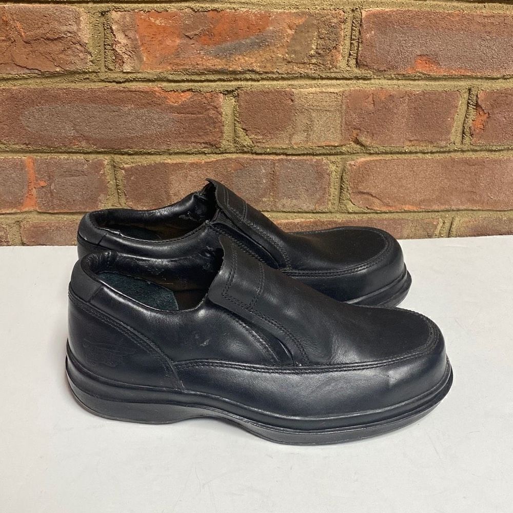 RED WING Steel Toe Slip-On Electrical Hazard Black Leather Loafer 6646 Size 7.5